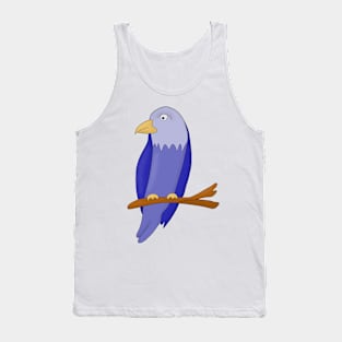 Blue bird on a branch Tank Top